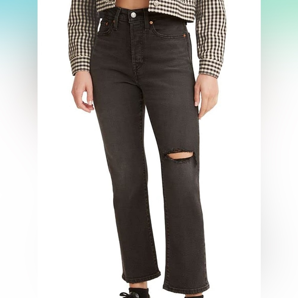 Levi’s Women’s Wedgie Straight Jeans, Cut and Dry Black, 31 Short